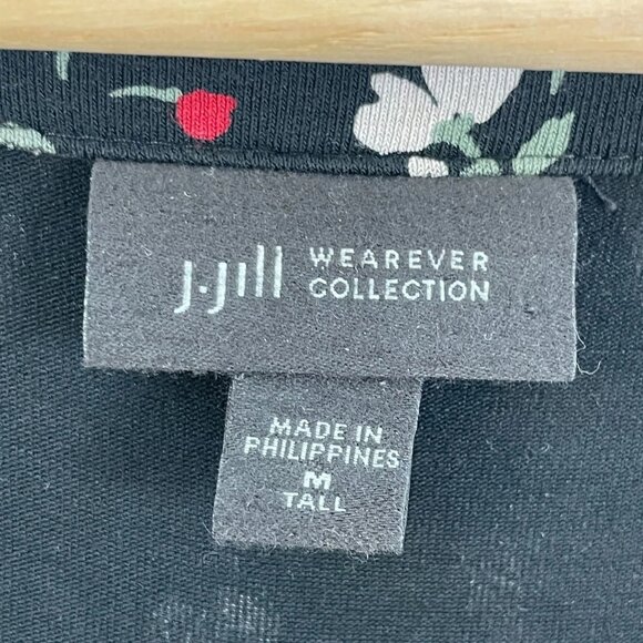 J Jill Wearever Women's Mid-Length Tall Floral Cover-Up Top - Picture 6 of 6